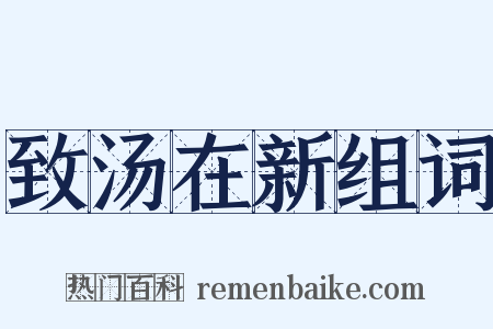 致汤在新组词是什么意思的图片